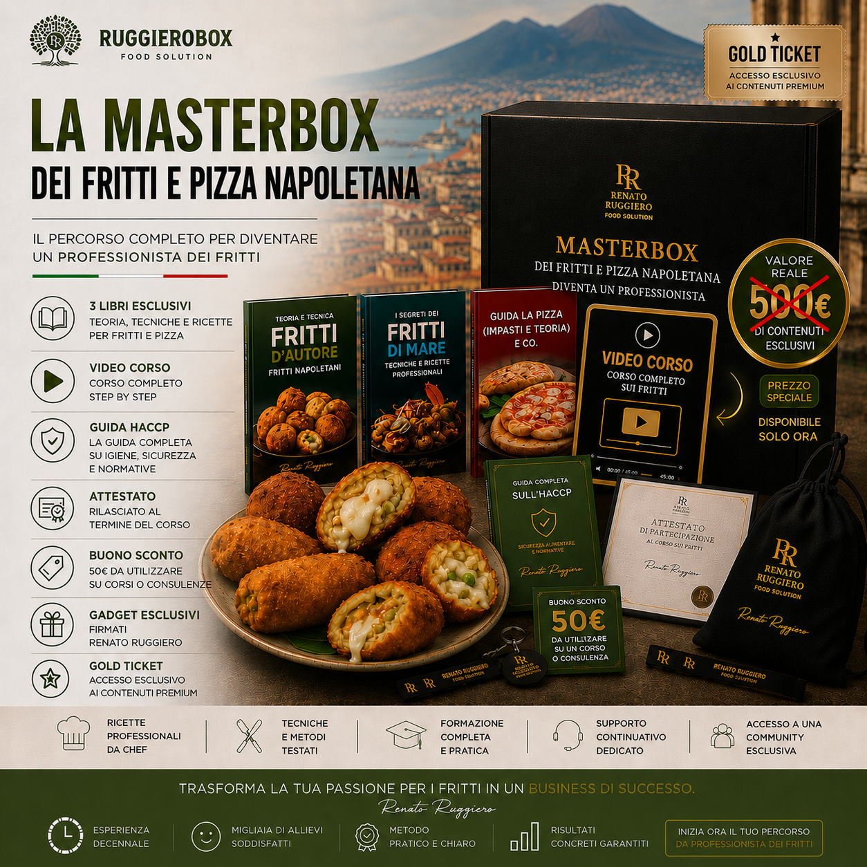 LA MASTERBOX DEL MONDO DEI FRITTI E PIZZA Metodo Completo Renato Ruggiero